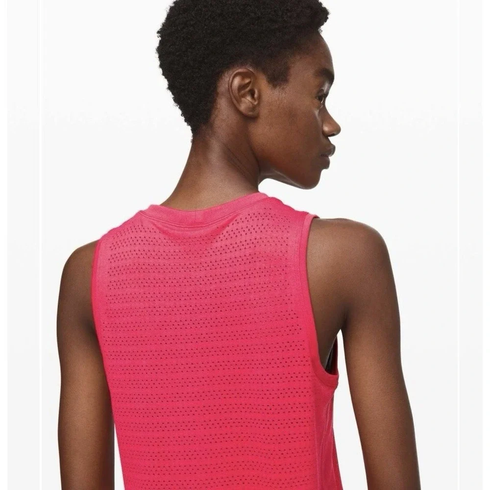 Lululemon Breeze‎ By Muscle Tank II Squad in Heartthrob Size Small Pink - Picture 2 of 9